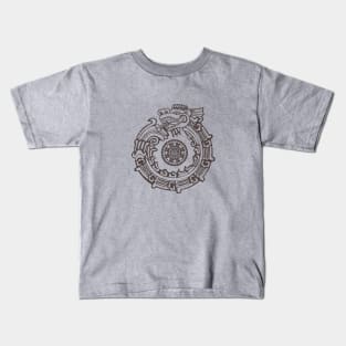 Aztec Sun Dragon Kids T-Shirt